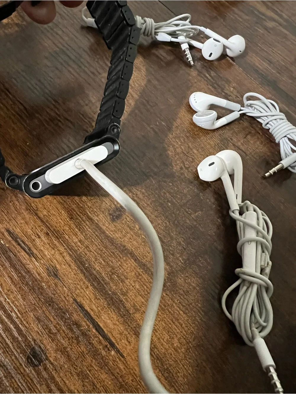 Apple Black iPod Nano with White Earbuds